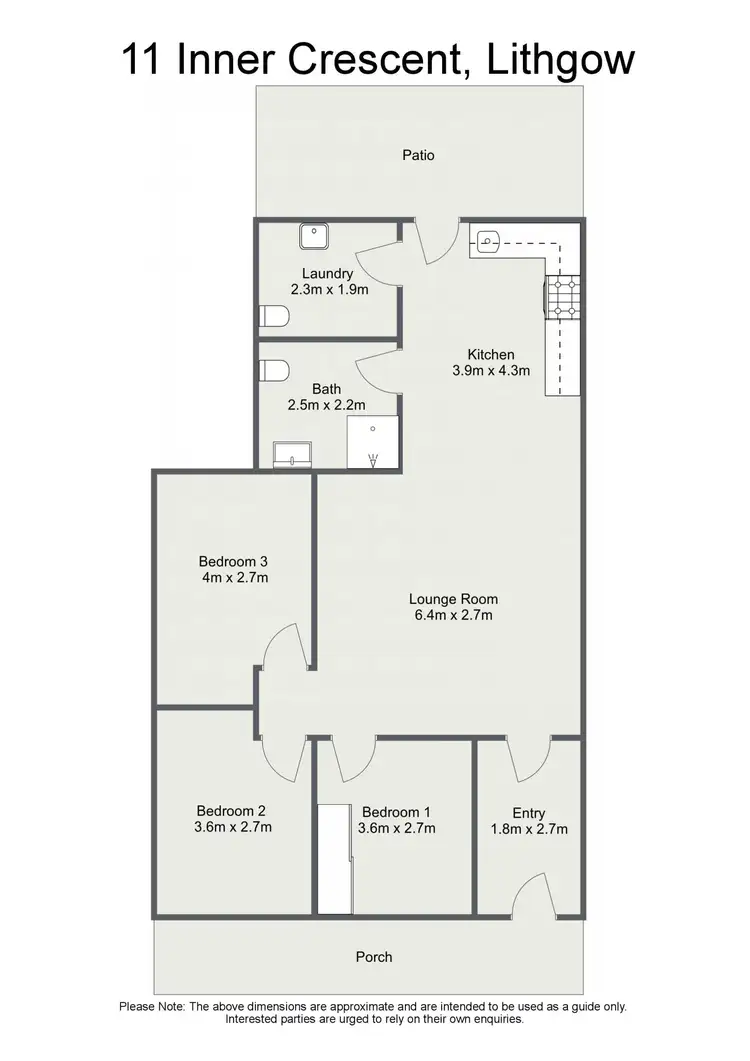 Floorplan of Homely house listing, 11 Inner Crescent, Lithgow NSW 2790