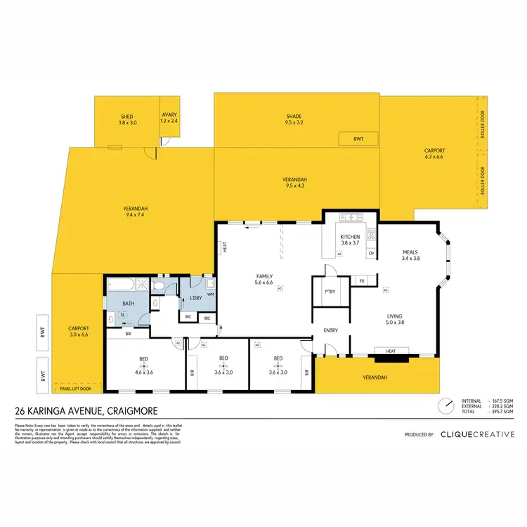 Floorplan of Homely house listing, 26 Karinga Avenue, Craigmore SA 5114