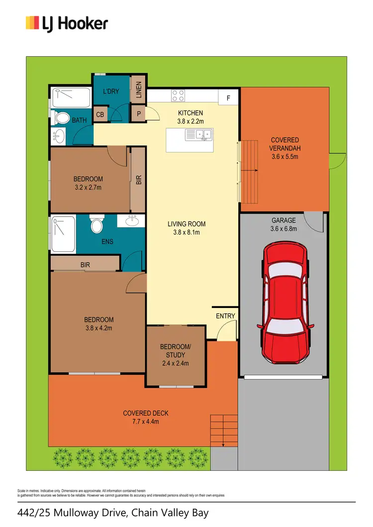 Floorplan of Homely house listing, 442/25 Mulloway Drive, Chain Valley Bay NSW 2259