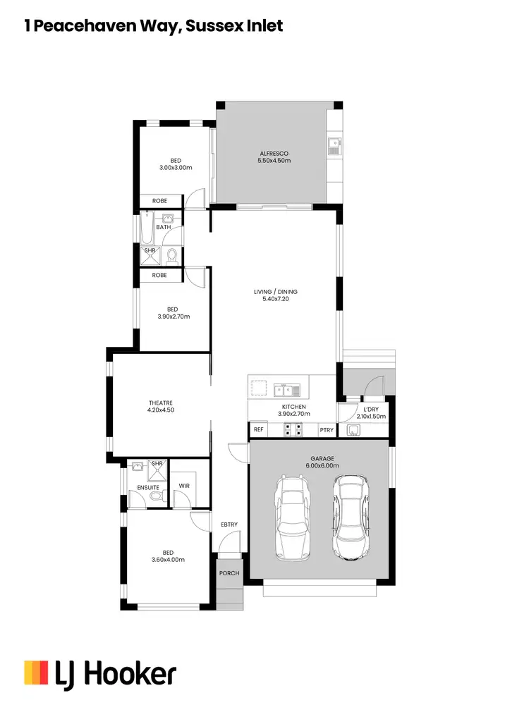 Floorplan of Homely house listing, 1 Peacehaven Way, Sussex Inlet NSW 2540