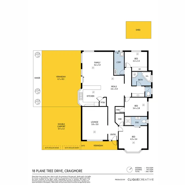 Floorplan of Homely house listing, 18 Plane Tree Drive, Craigmore SA 5114