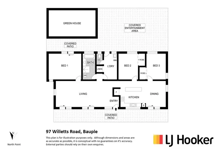 Floorplan of Homely rural property listing, 97 Willetts Road, Bauple QLD 4650