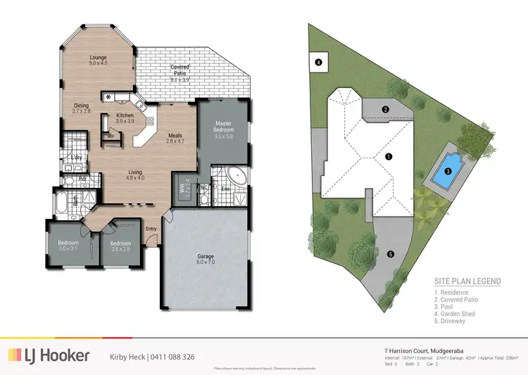 Floorplan of Homely house listing, 7 Harrison Court, Mudgeeraba QLD 4213