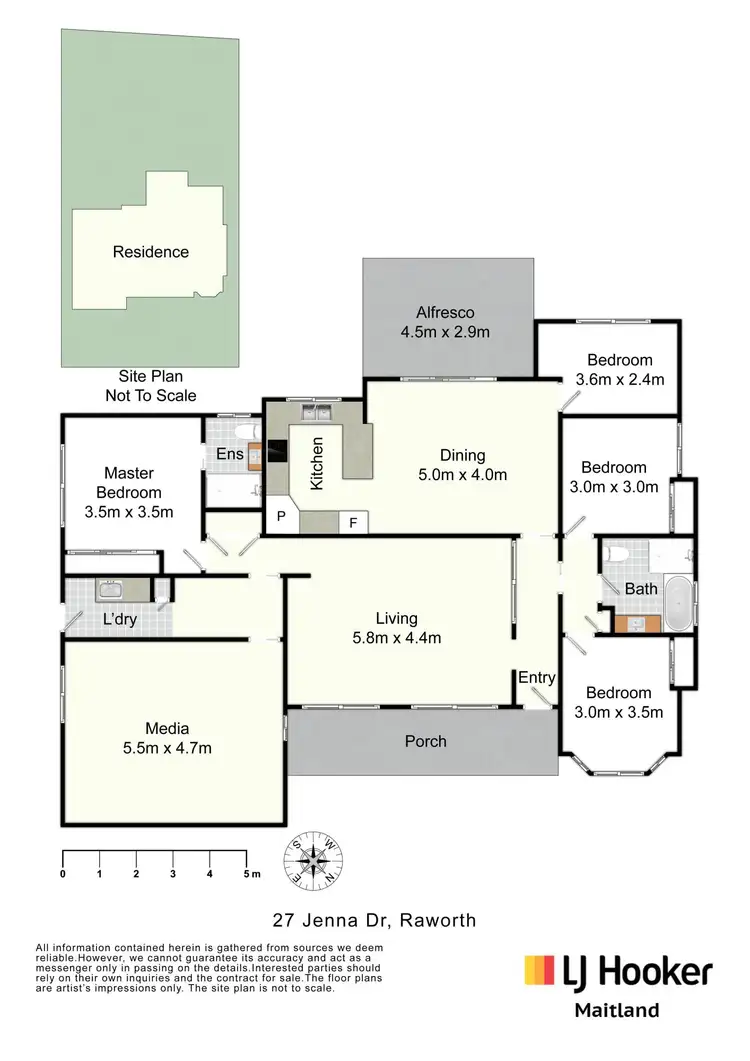 Floorplan of Homely house listing, 27 Jenna Drive, Raworth NSW 2321