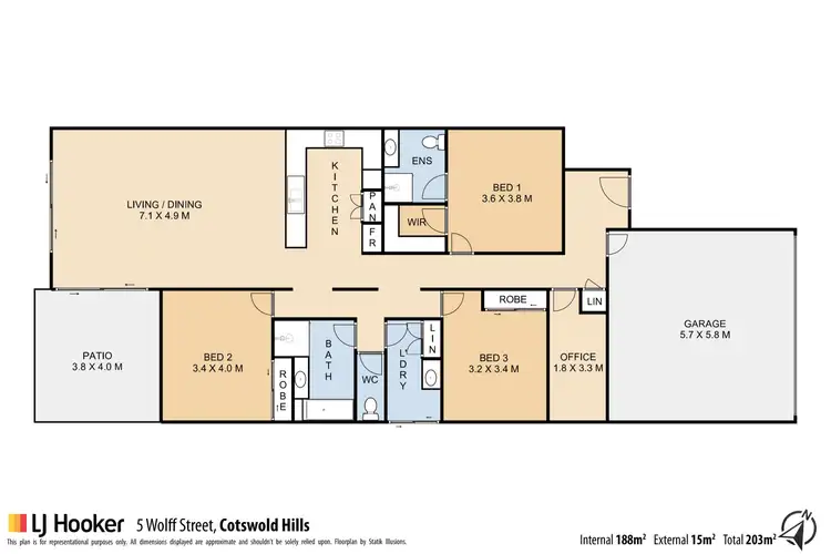 Floorplan of Homely house listing, 5 Wolff Street, Cotswold Hills QLD 4350