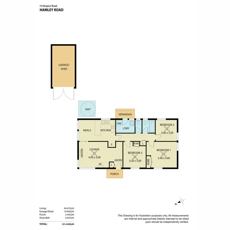 Floorplan of Homely house listing, 10 Hospice Road, Hamley Bridge SA 5401
