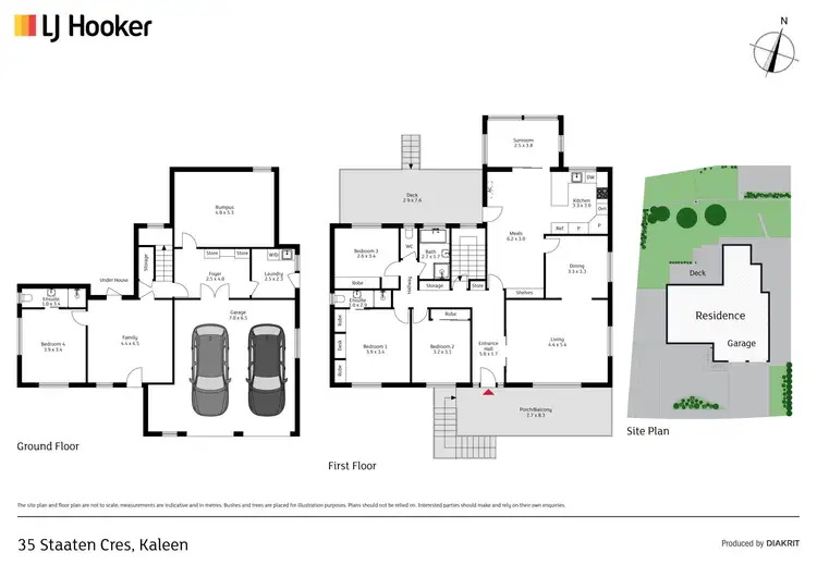 Floorplan of Homely house listing, 35 Staaten Crescent, Kaleen ACT 2617
