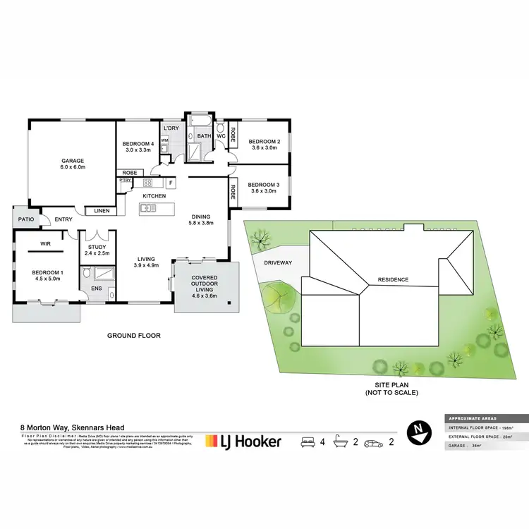 Floorplan of Homely house listing, 8 Morton Way, Skennars Head NSW 2478