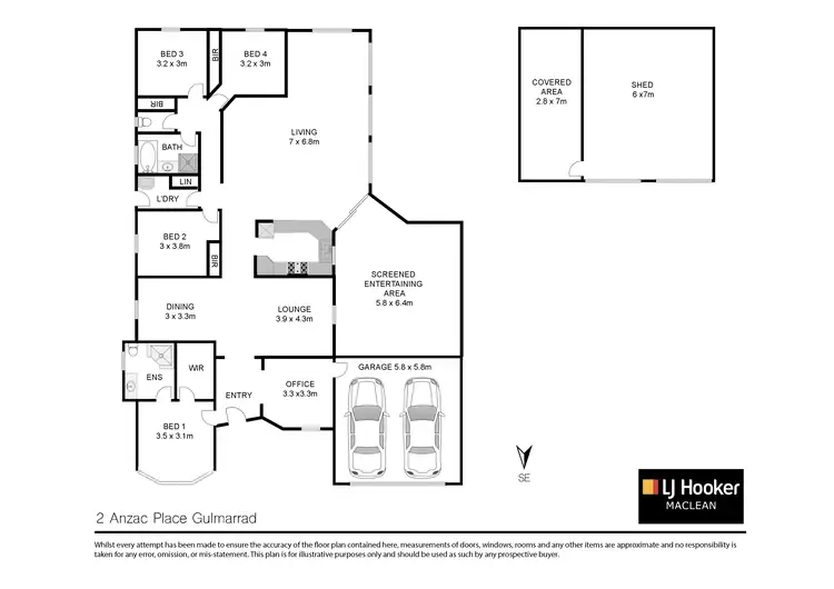 Floorplan of Homely house listing, 2 Anzac Place, Gulmarrad NSW 2463