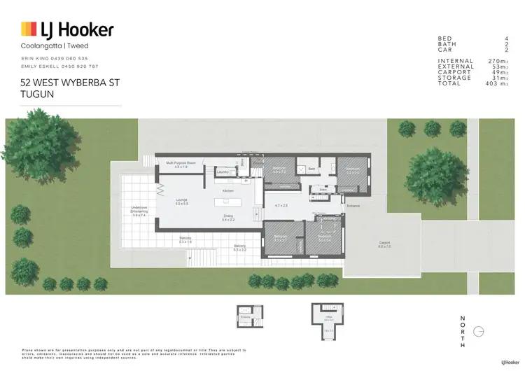 Floorplan of Homely house listing, 52 West Wyberba Street, Tugun QLD 4224