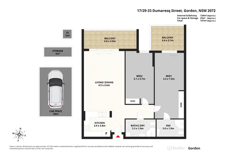 Floorplan of Homely apartment listing, 17/29-33 Dumaresq Street, Gordon NSW 2072