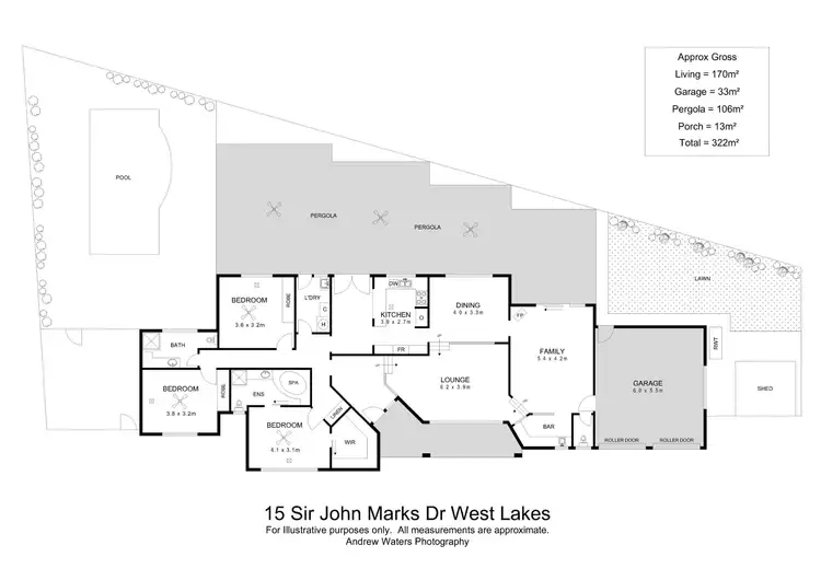 Floorplan of Homely house listing, 15 Sir John Marks Drive, West Lakes SA 5021