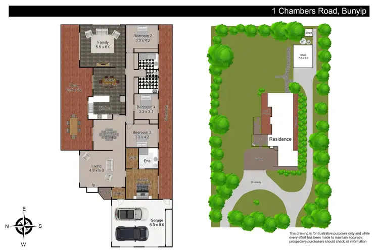 Floorplan of Homely house listing, 1 Chambers Road, Bunyip VIC 3815