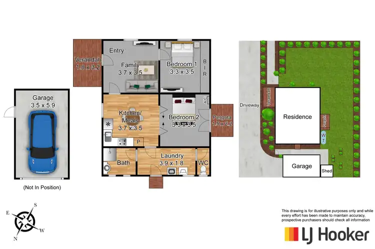 Floorplan of Homely unit listing, 1/25 Abeckett Road, Bunyip VIC 3815