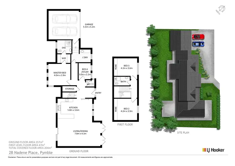 Floorplan of Homely house listing, 2B Nadene Place, Pymble NSW 2073