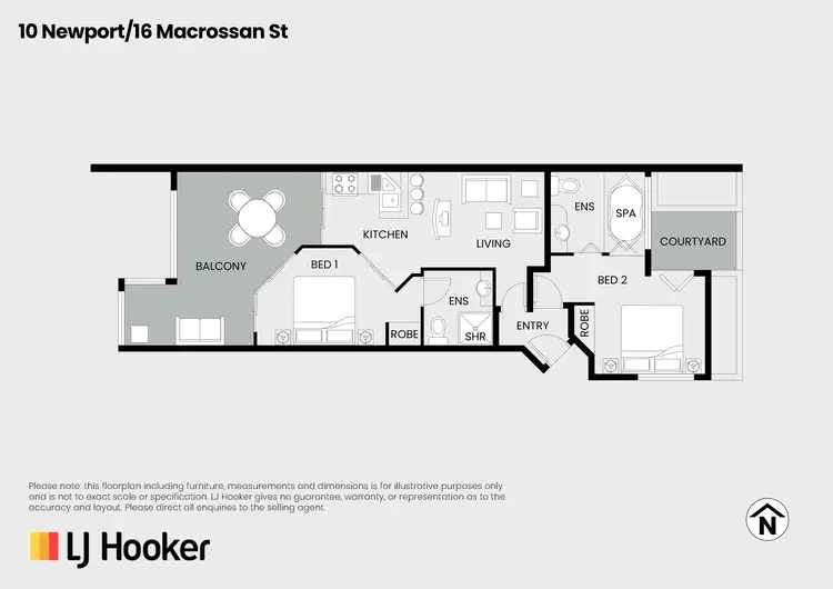 Floorplan of Homely unit listing, 10 Newport/16 Macrossan Street, Port Douglas QLD 4877