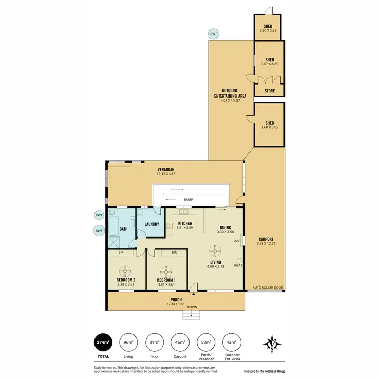 Floorplan of Homely house listing, 10 Macquarie Street, Moana SA 5169