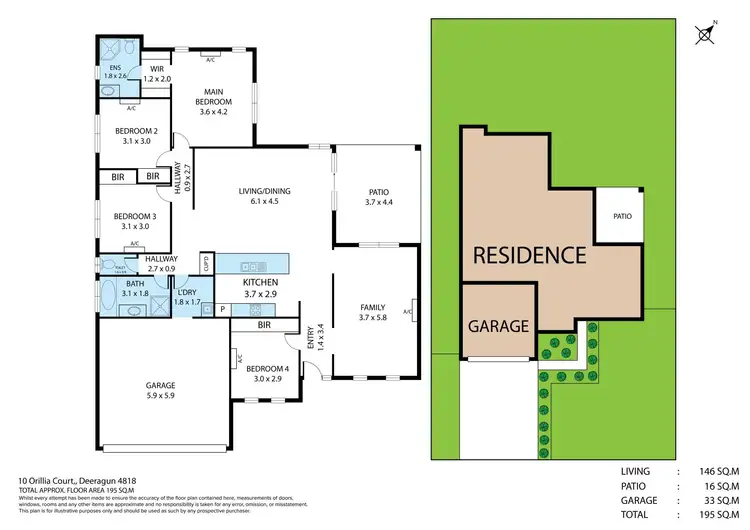 Floorplan of Homely house listing, 10 Orillia Court, Deeragun QLD 4818