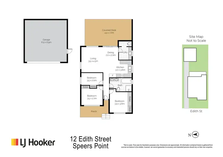 Floorplan of Homely house listing, 12 Edith Street, Speers Point NSW 2284