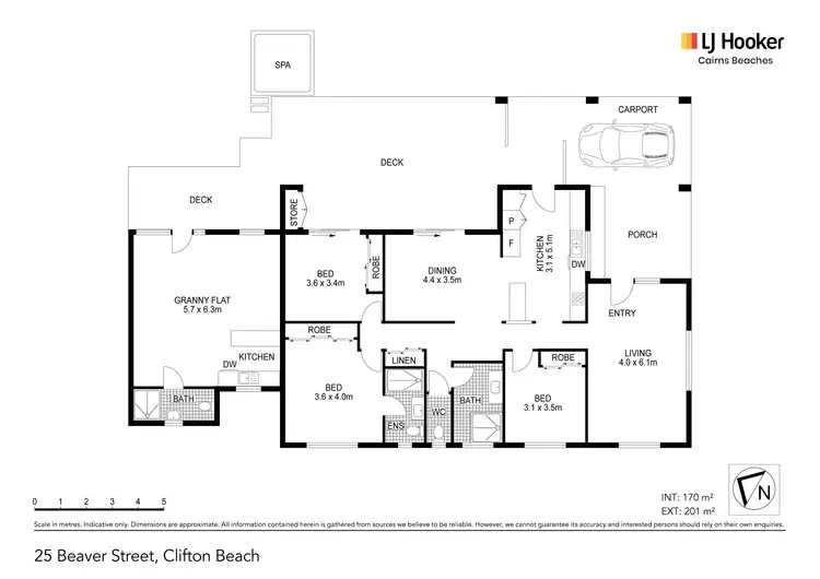 Floorplan of Homely house listing, 25 Beaver Street, Clifton Beach QLD 4879