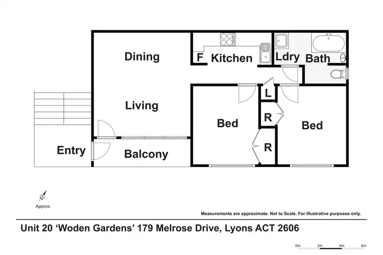 Floorplan of Homely apartment listing, 20/179 Melrose Drive, Lyons ACT 2606