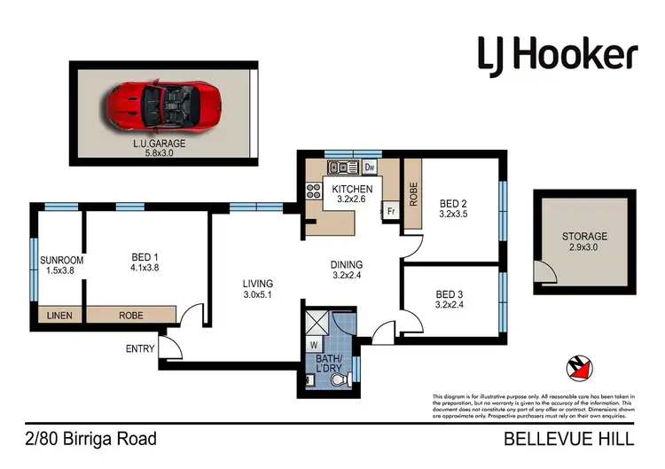Floorplan of Homely apartment listing, 2/80 Birriga Road, Bellevue Hill NSW 2023