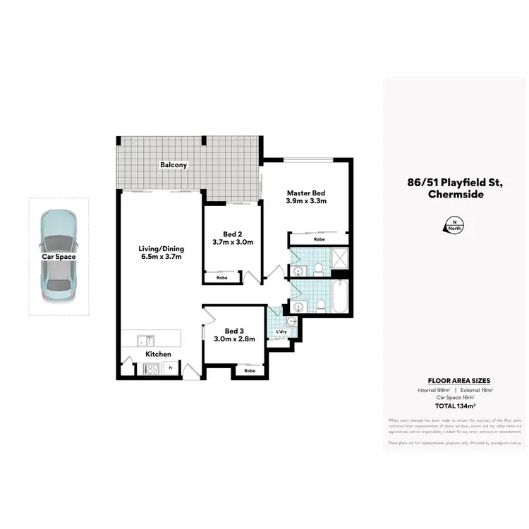Floorplan of Homely apartment listing, 86/51 Playfield Street, Chermside QLD 4032
