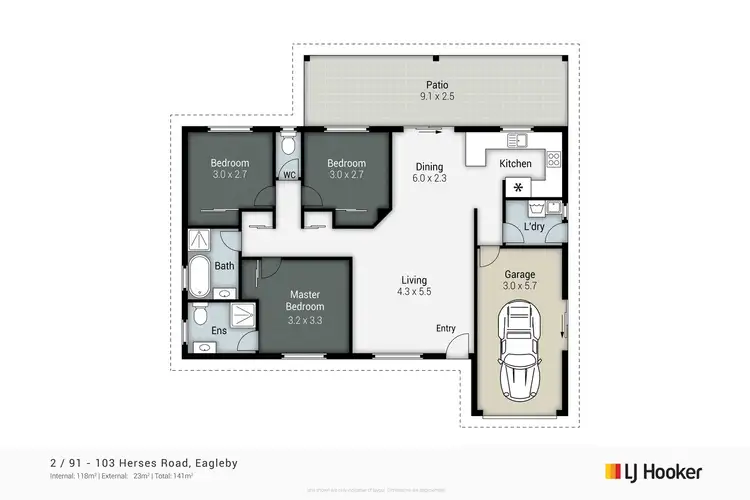Floorplan of Homely unit listing, 2/91-103 Herses Road, Eagleby QLD 4207