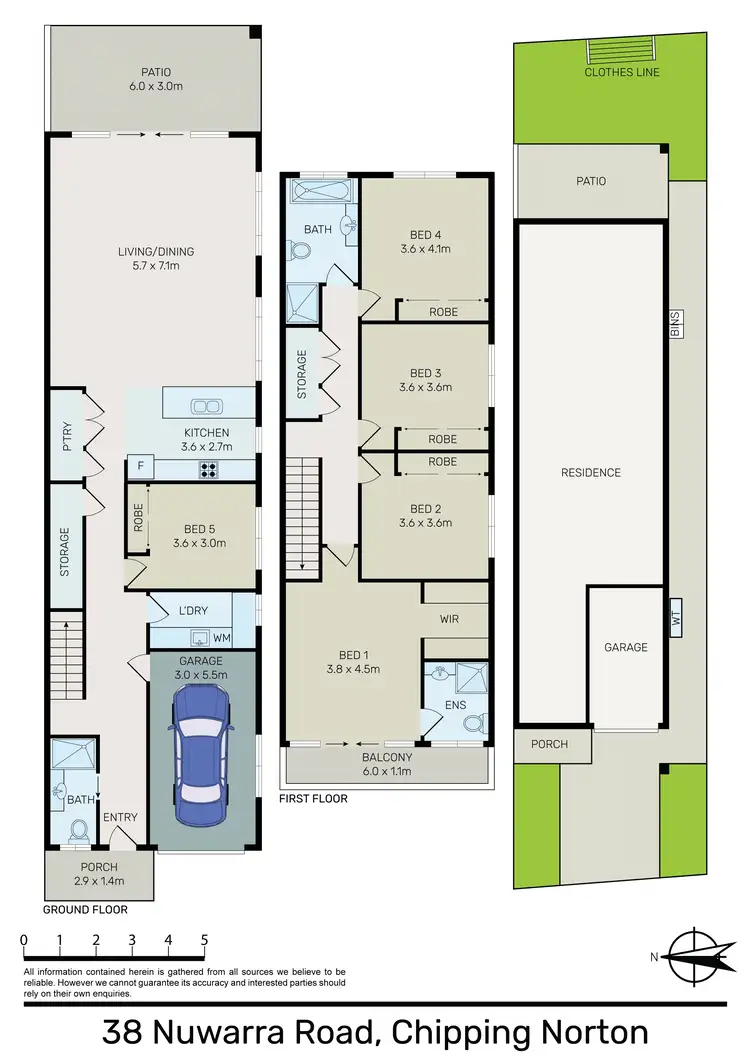 Floorplan of Homely semi-detached listing, 38c Nuwarra Road, Chipping Norton NSW 2170