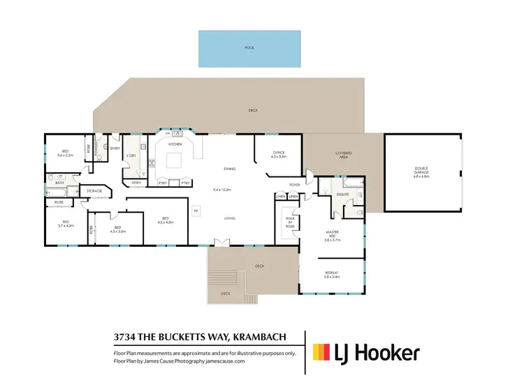 Floorplan of Homely rural property listing, 3734 The Bucketts Way, Krambach NSW 2429