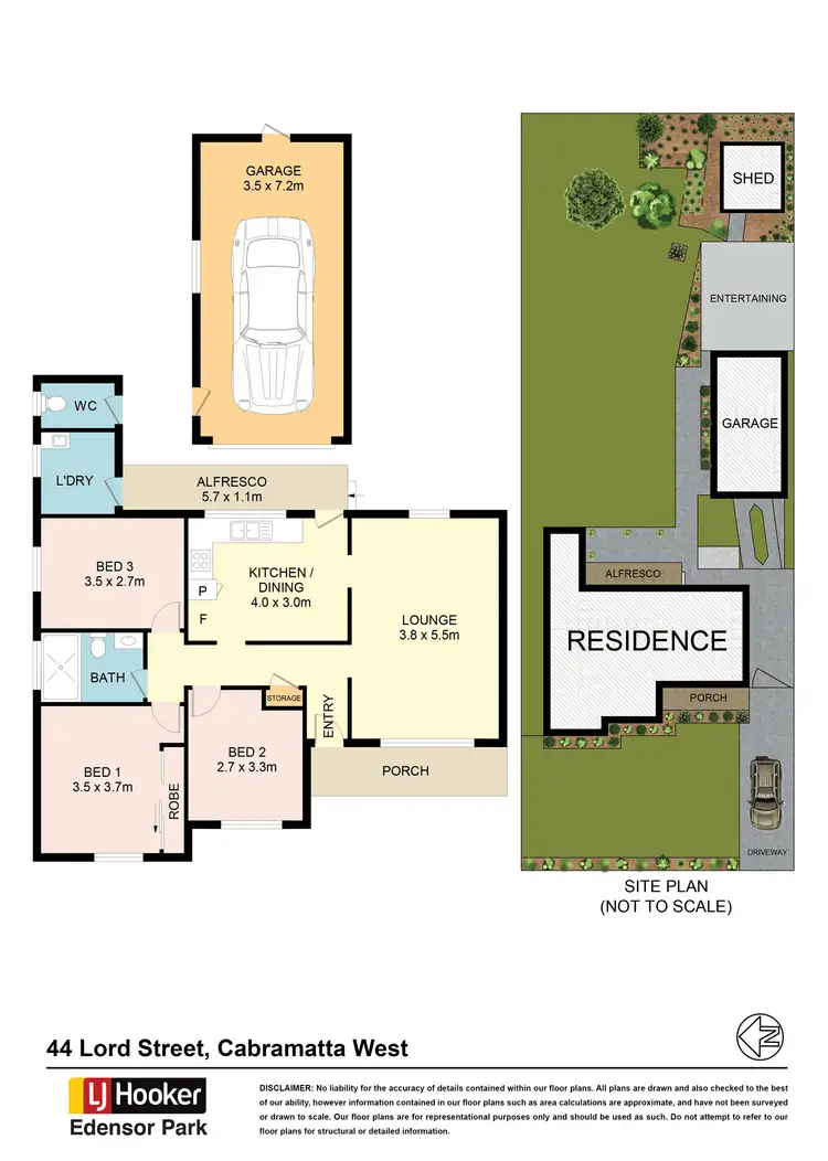 Floorplan of Homely house listing, 44 Lord Street, Cabramatta West NSW 2166