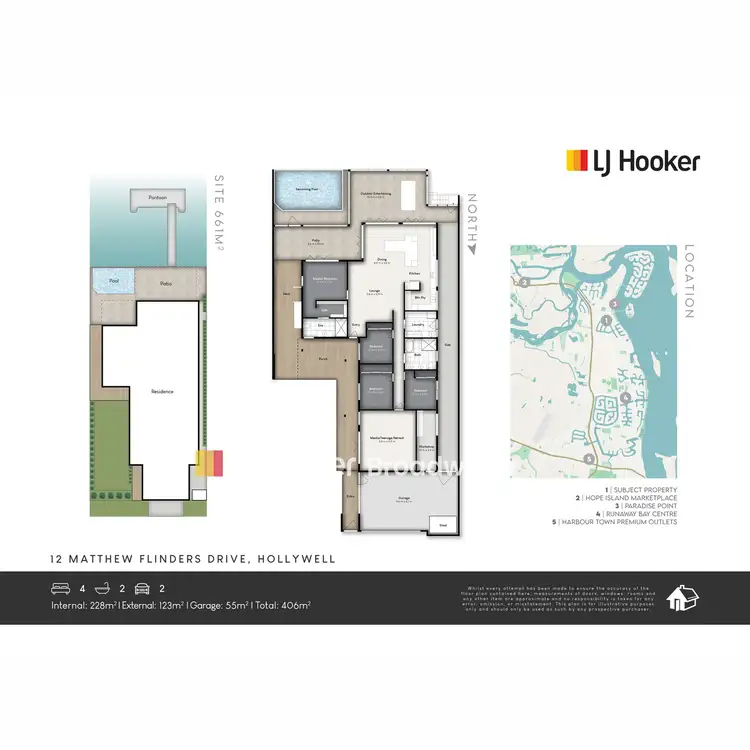 Floorplan of Homely house listing, 12 Matthew Flinders Drive, Hollywell QLD 4216