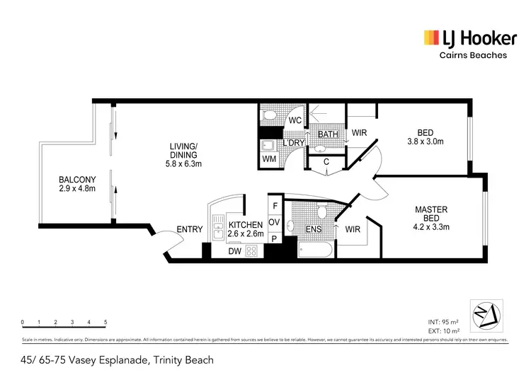 Floorplan of Homely unit listing, 45/65-75 Vasey Esplanade, Trinity Beach QLD 4879
