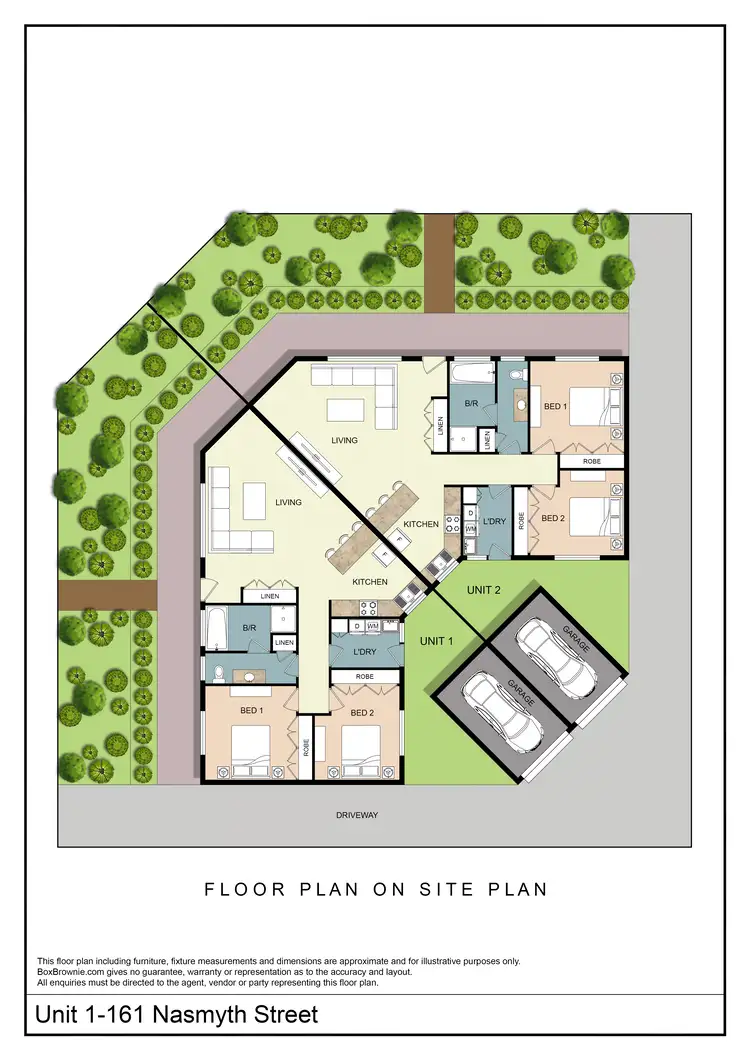 Floorplan of Homely unit listing, 1-161 Nasmyth Street, Young NSW 2594
