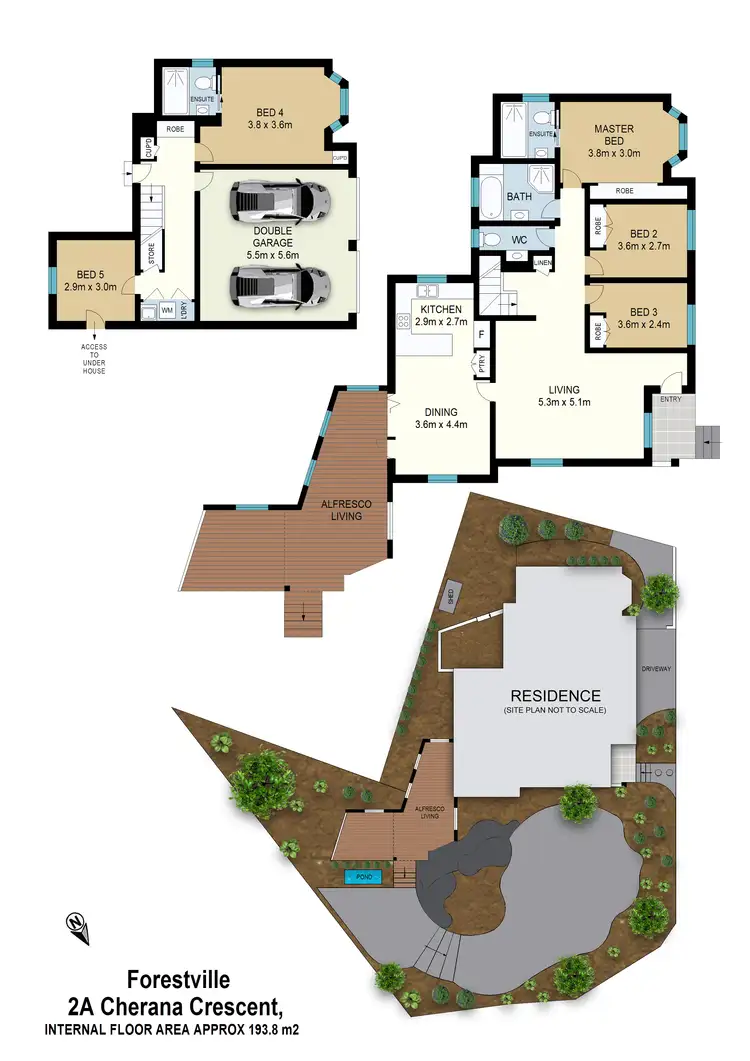 Floorplan of Homely house listing, 2A Cherana Crescent, Forestville NSW 2087