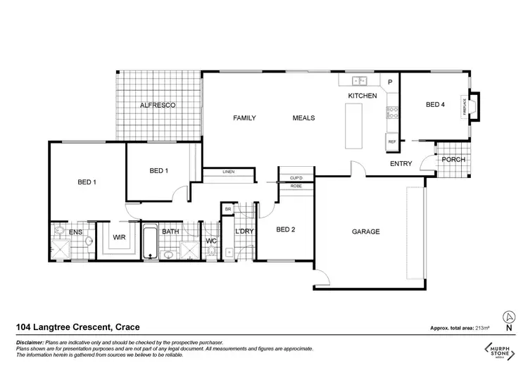 Floorplan of Homely house listing, 104 Langtree Crescent, Crace ACT 2911
