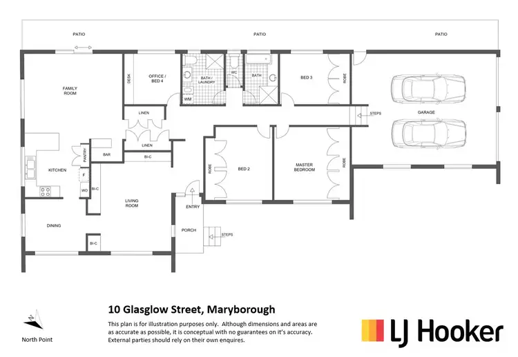 Floorplan of Homely house listing, 10 Glasgow Street, Maryborough QLD 4650