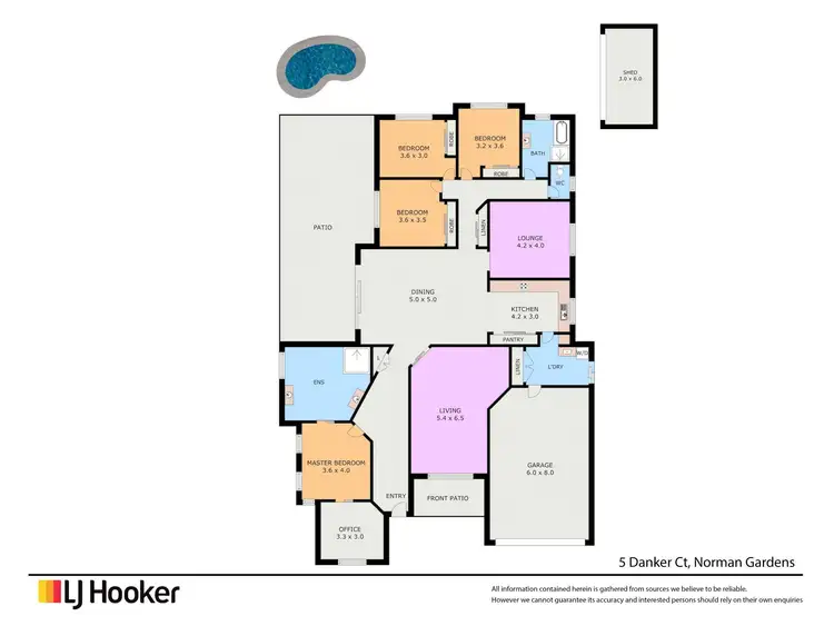 Floorplan of Homely house listing, 5 Danker Court, Norman Gardens QLD 4701