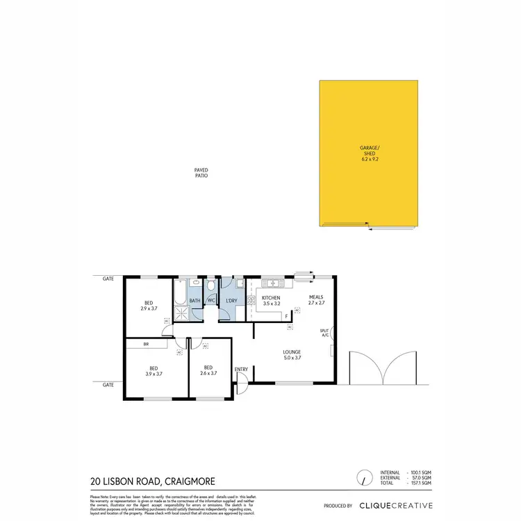 Floorplan of Homely house listing, 20 Lisbon Road, Craigmore SA 5114