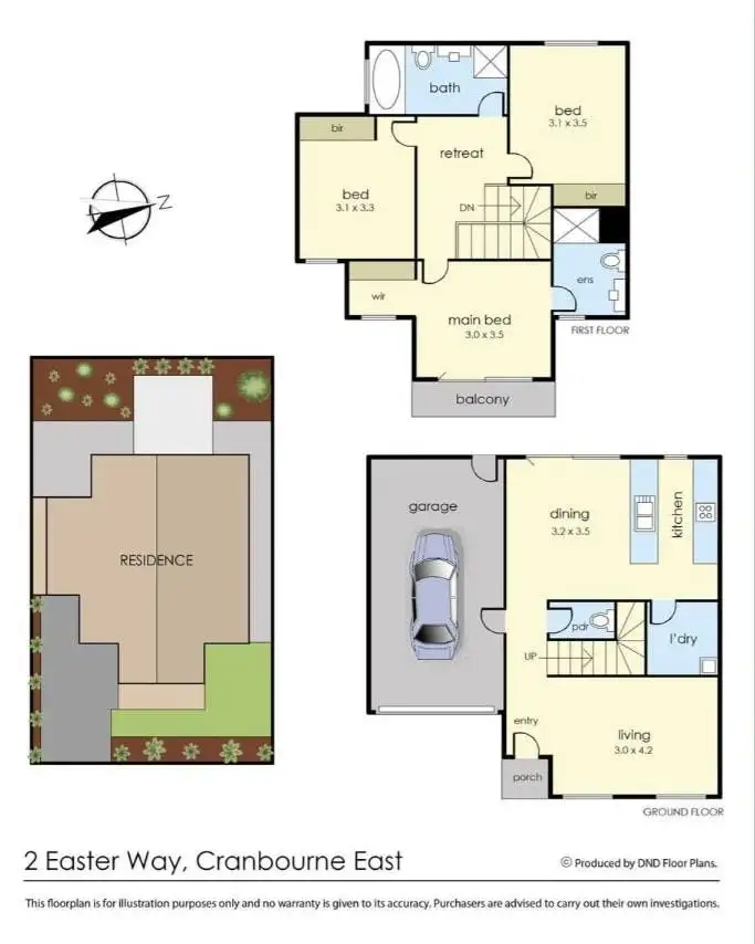 Floorplan of Homely townhouse listing, 2 Easter Way, Cranbourne East VIC 3977