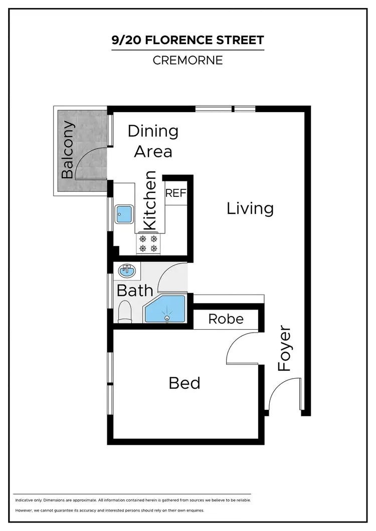 Floorplan of Homely unit listing, 9/20 Florence Street, Cremorne NSW 2090