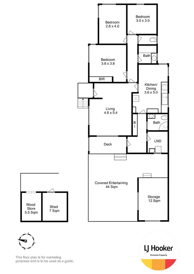 Floorplan of Homely house listing, 380 Brooker Highway, Moonah TAS 7009