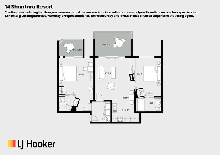 Floorplan of Homely apartment listing, 14 Shantara/27-31 Davidson Street, Port Douglas QLD 4877