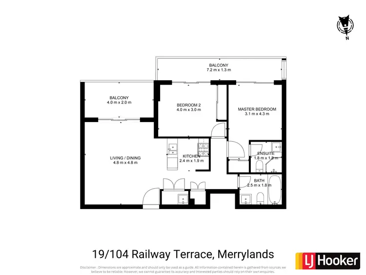 Floorplan of Homely apartment listing, 19/104 Railway Terrace, Merrylands NSW 2160