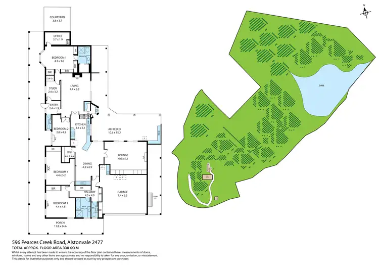 Floorplan of Homely rural property listing, 596 Pearces Creek Road, Alstonvale NSW 2477