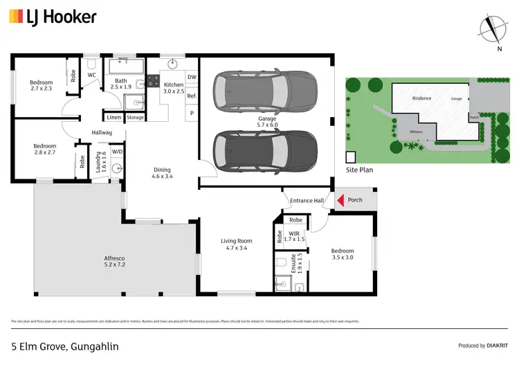 Floorplan of Homely house listing, 5 Elm Grove, Gungahlin ACT 2912