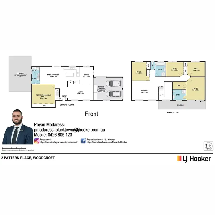 Floorplan of Homely house listing, 2 Pattern Place, Woodcroft NSW 2767
