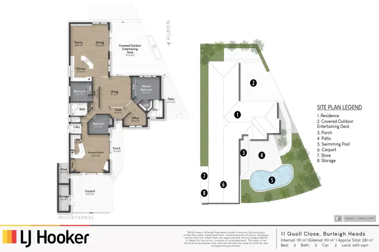 Floorplan of Homely house listing, 11 Quoll Close, Burleigh Heads QLD 4220