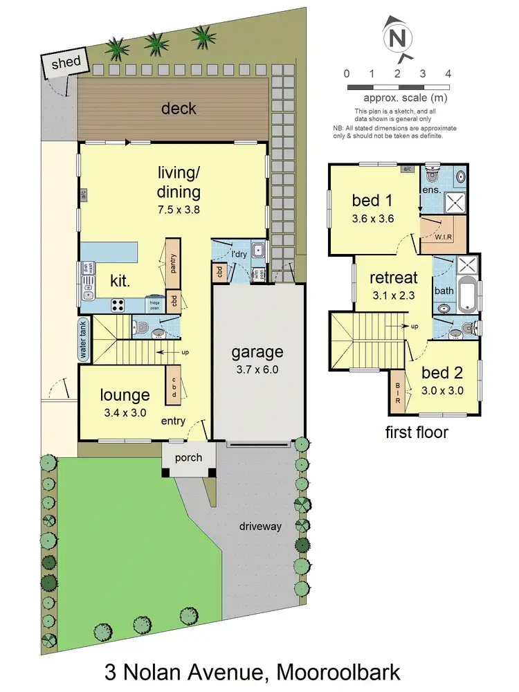Floorplan of Homely townhouse listing, 3 Nolan Avenue, Mooroolbark VIC 3138