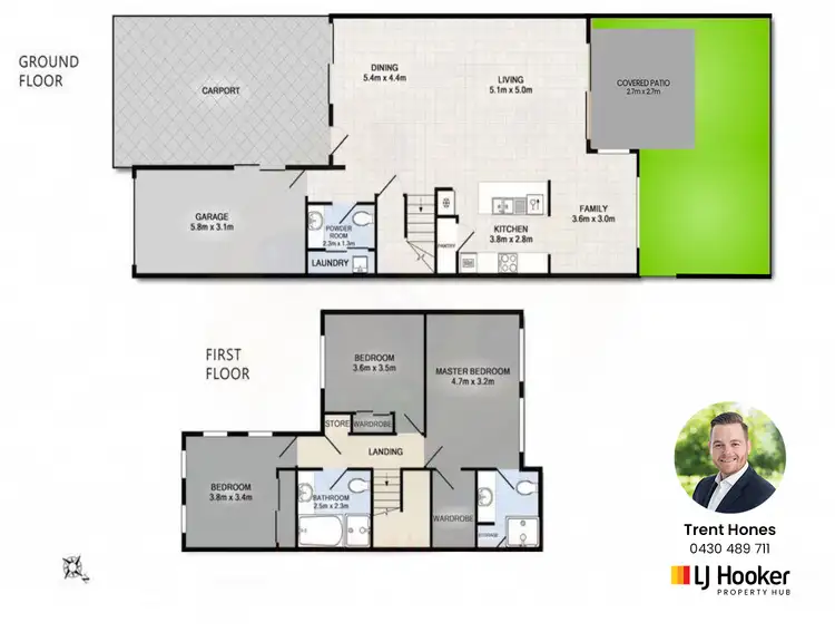 Floorplan of Homely townhouse listing, 13/136 Palm Meadows Drive, Carrara QLD 4211